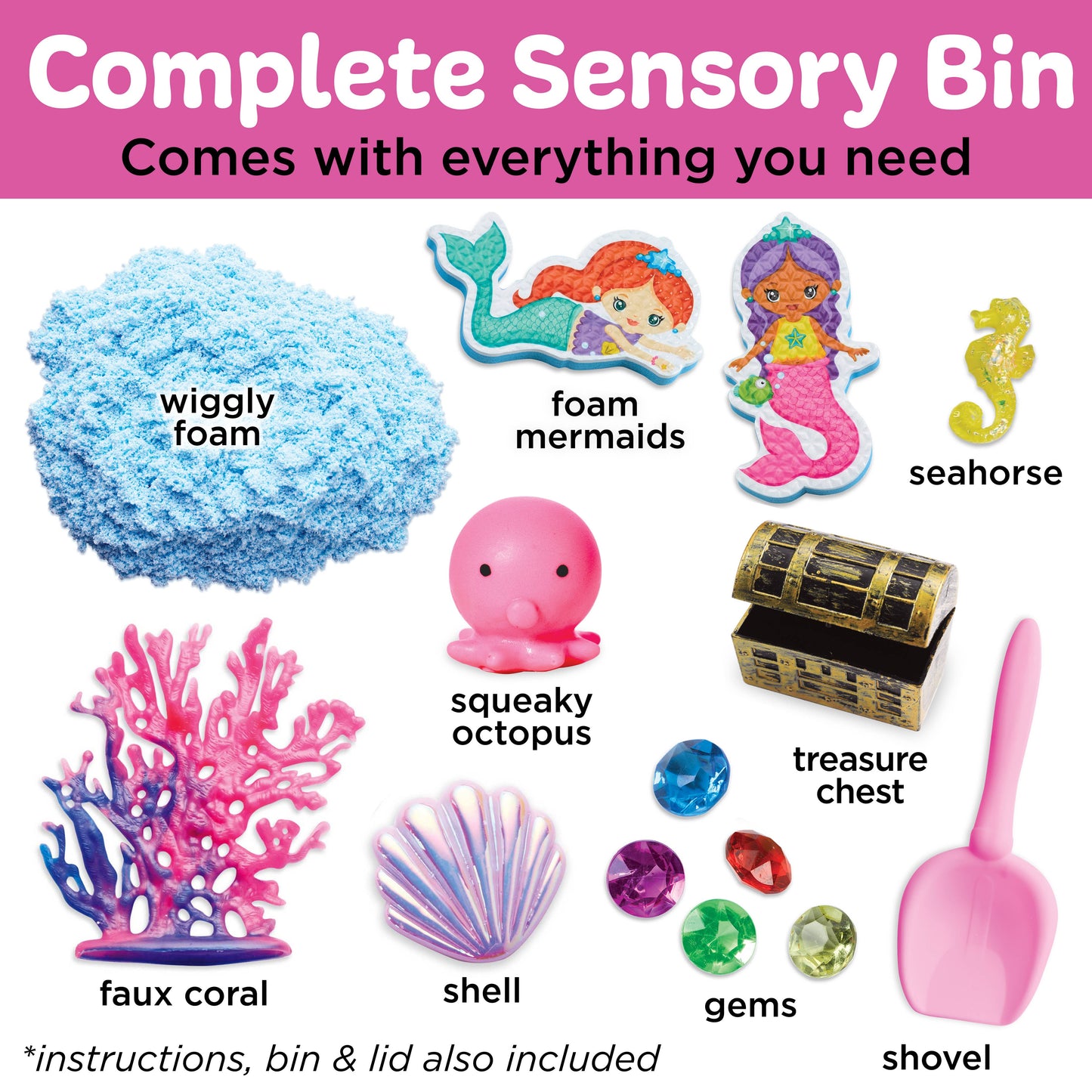 Faber-Castell / Creativity for Kids - Sensory Bin Mermaid Activity Bin for Kids
