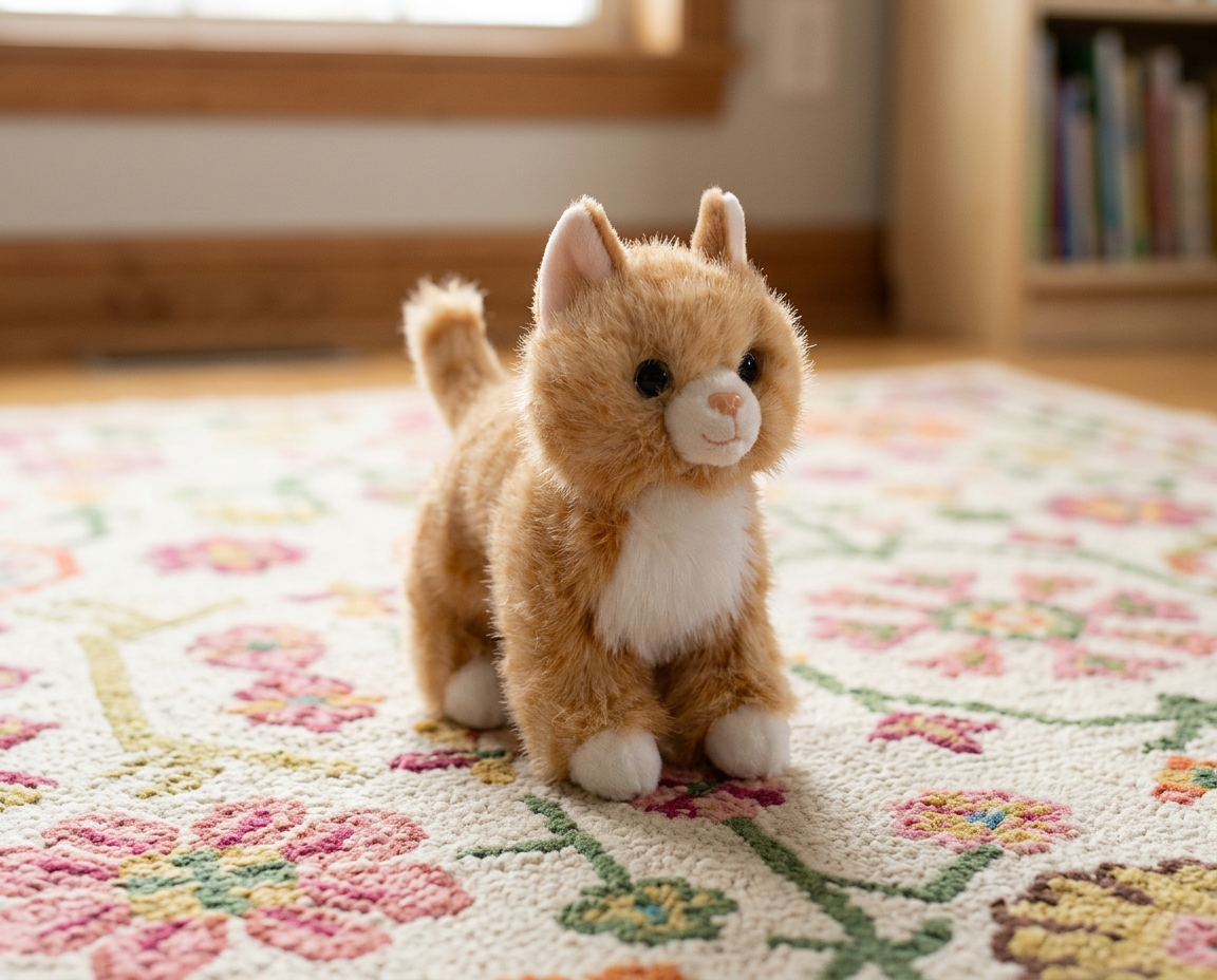The Petting Zoo - Kitten Orange Tabby Small 9"