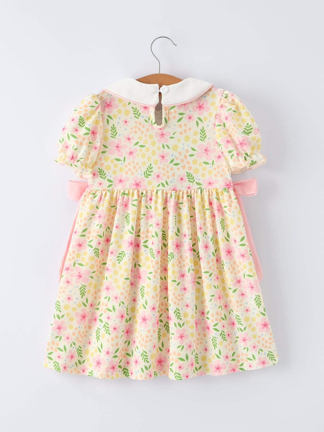 Rylee Faith Designs - Easter Bunny Embroidery Smocking Cute Baby Girls Dress