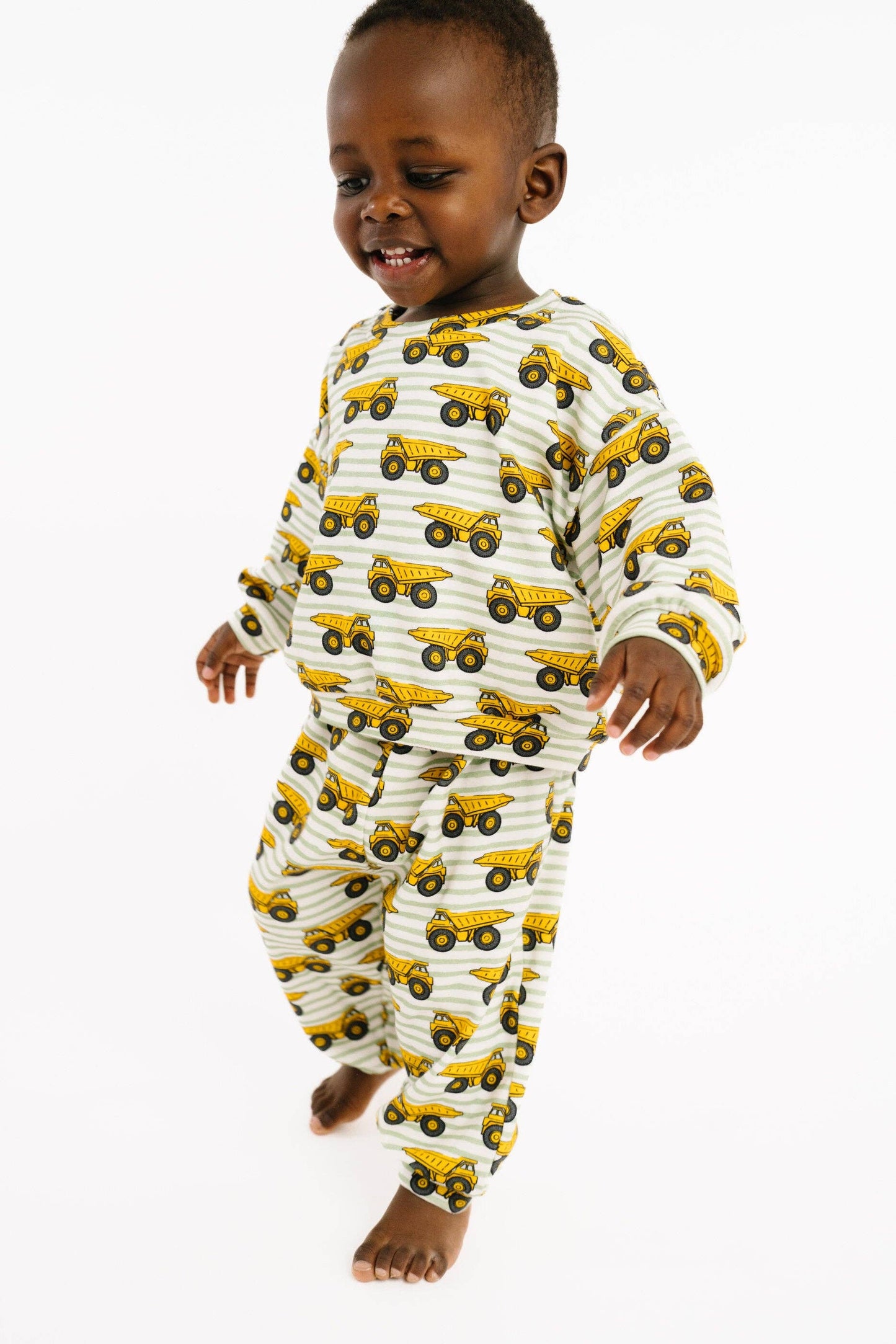 Little One Shop - Dump Trucks Sweatsuit