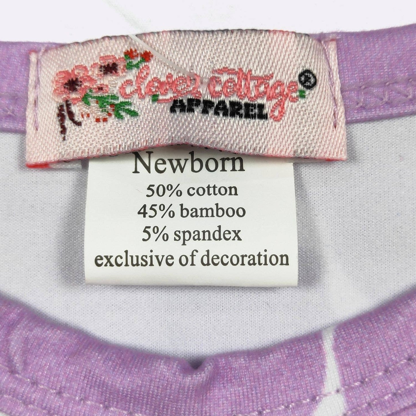 Clover Cottage - Plum Coquette Baby Gown