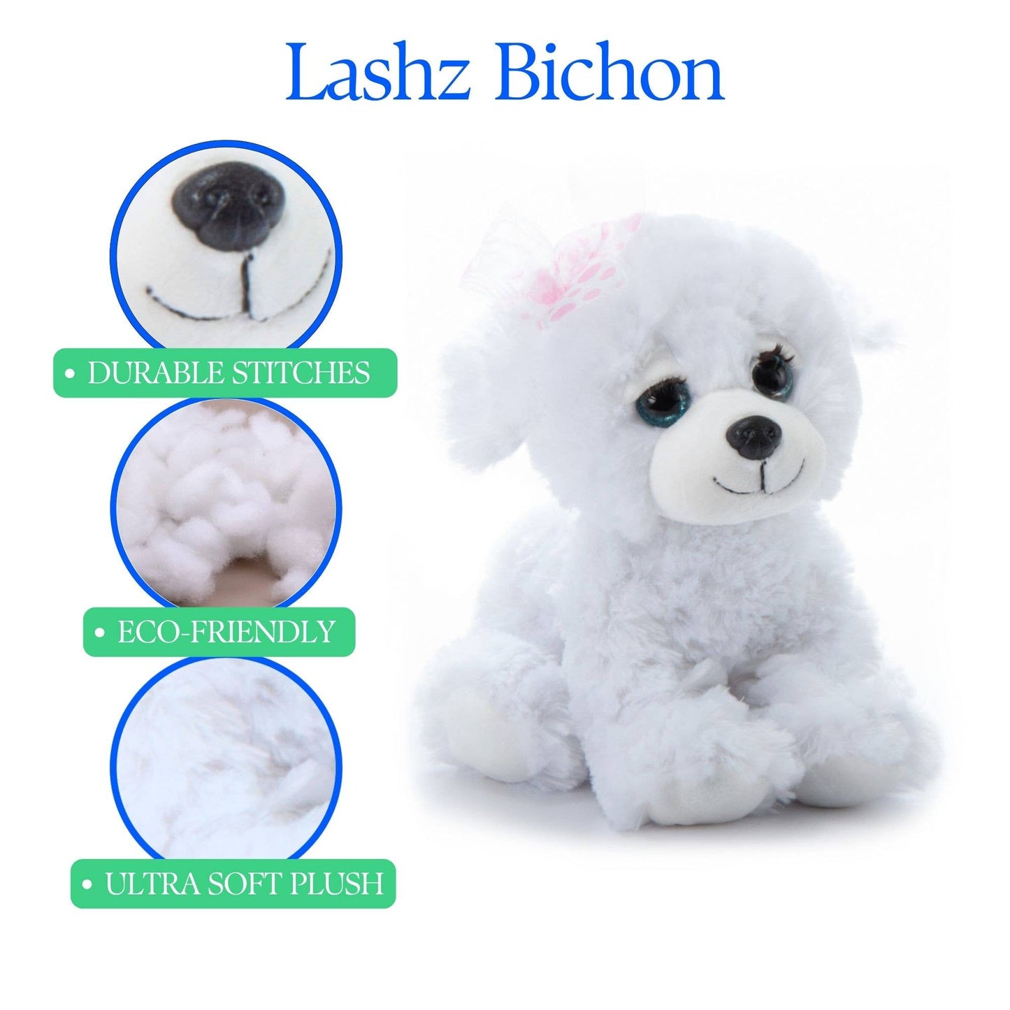 The Petting Zoo - 10" (26cm) Lash'z Bichon Dog BeBe