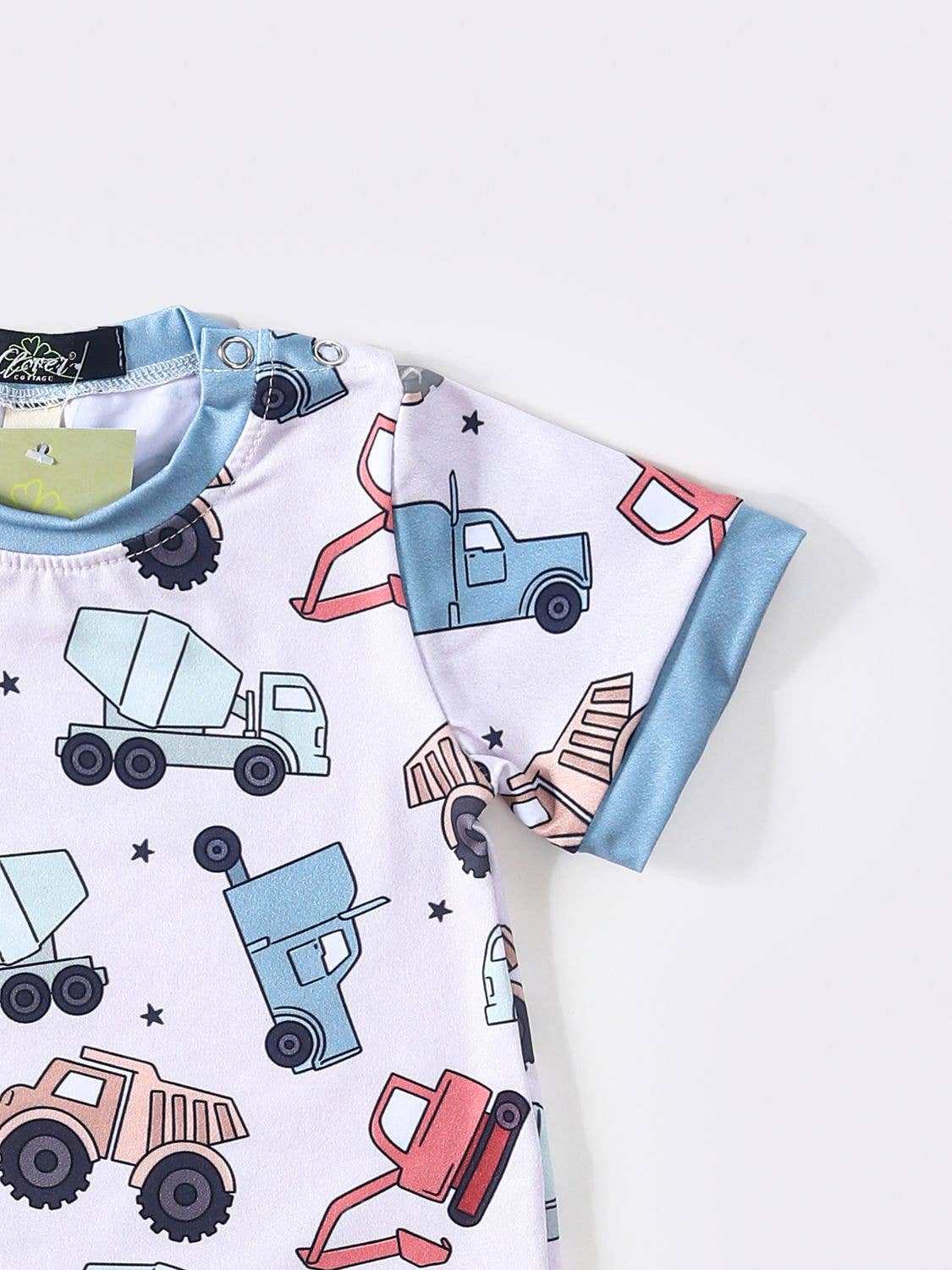 Dump Truck Boy Romper