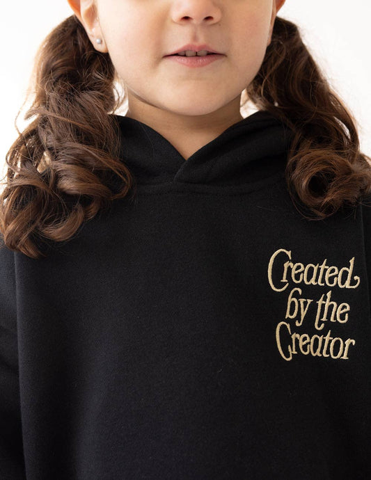 Elevated Faith - Created by the Creator Kids Hoodie