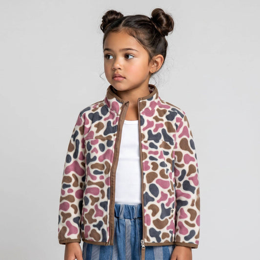 LIV Outdoor - Unisex Trail Microfleece Printed Jacket - Toddler Sizing