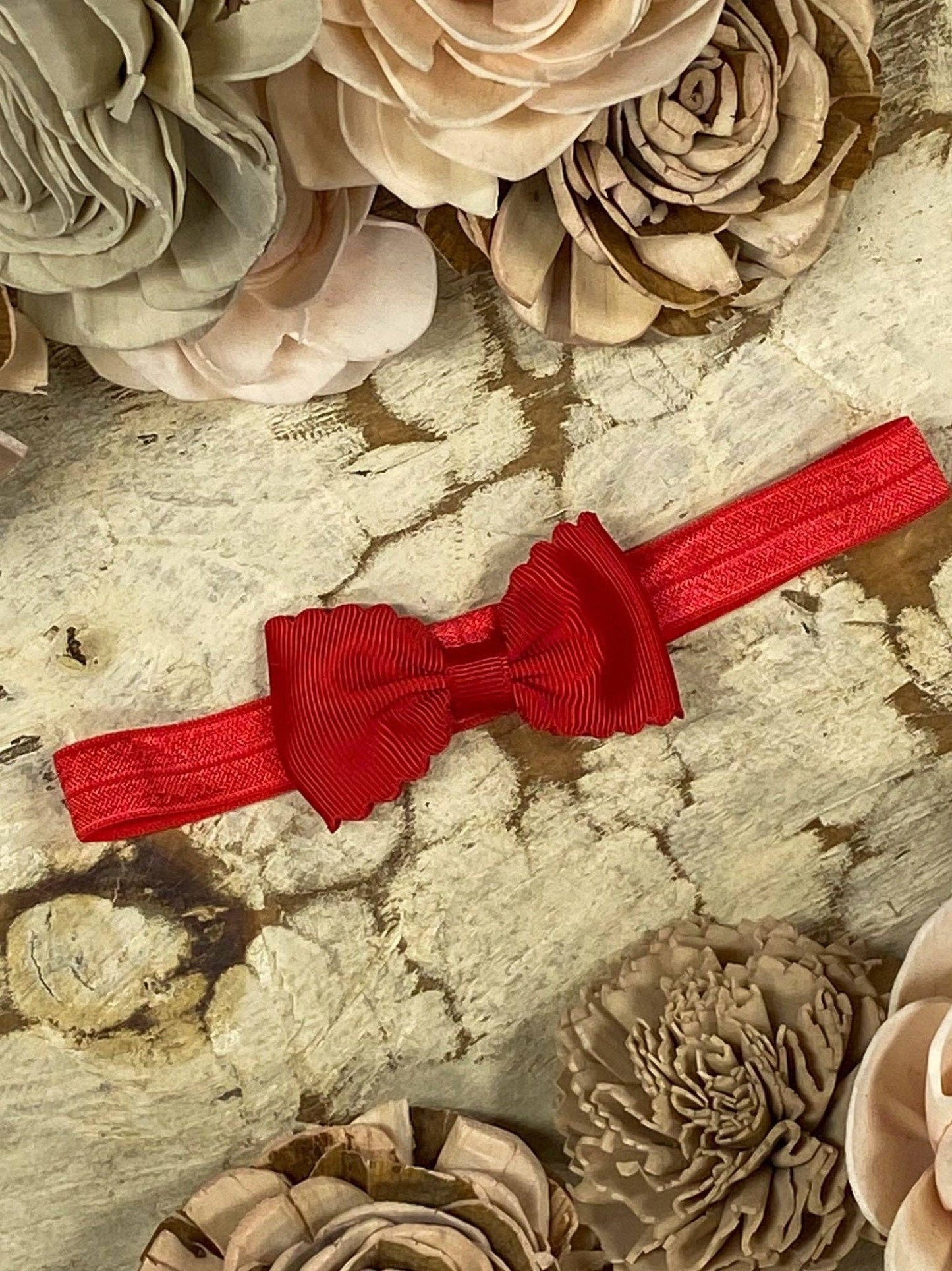 2.5" Bitty Scalloped Bow | Headband