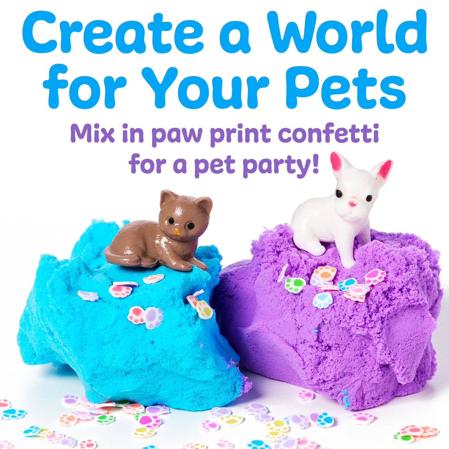Faber-Castell / Creativity for Kids - Sensory Mini Play Kit Jar with Cloud Clay: Pets Theme