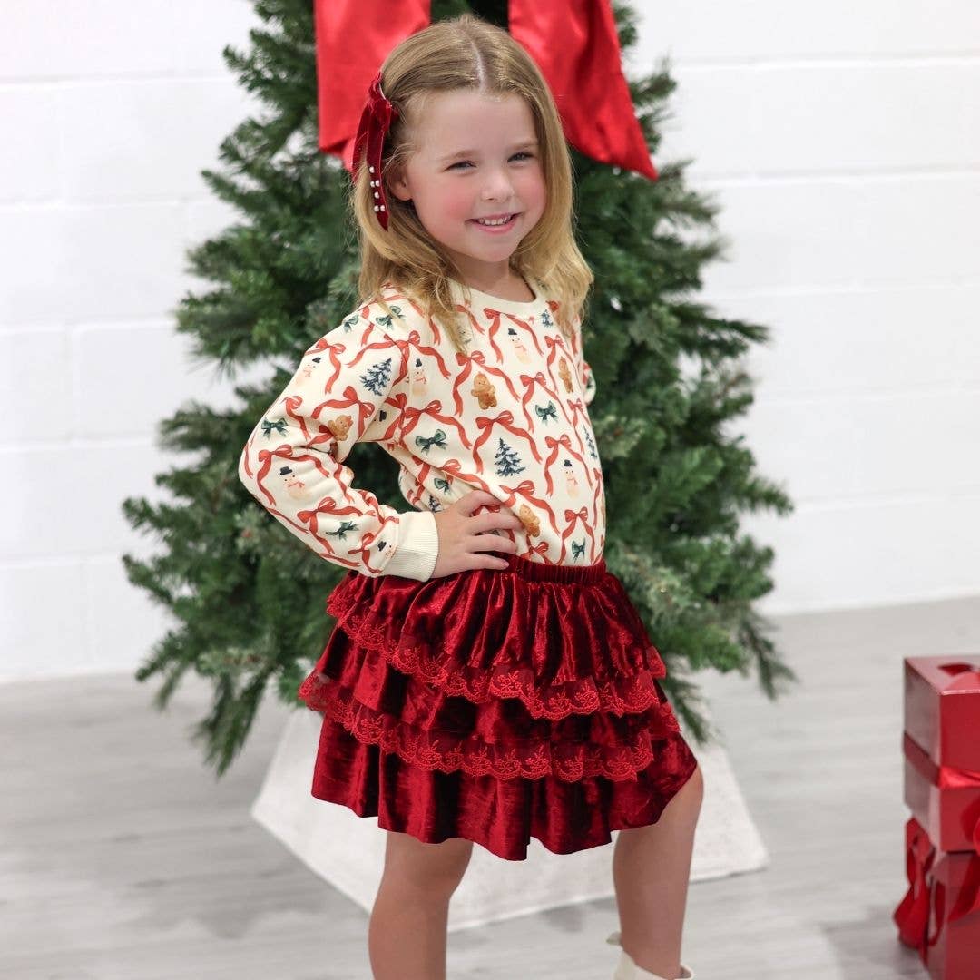 Sweet Wink - Christmas Cutie Sweatshirt - Girls Clothes - Holiday
