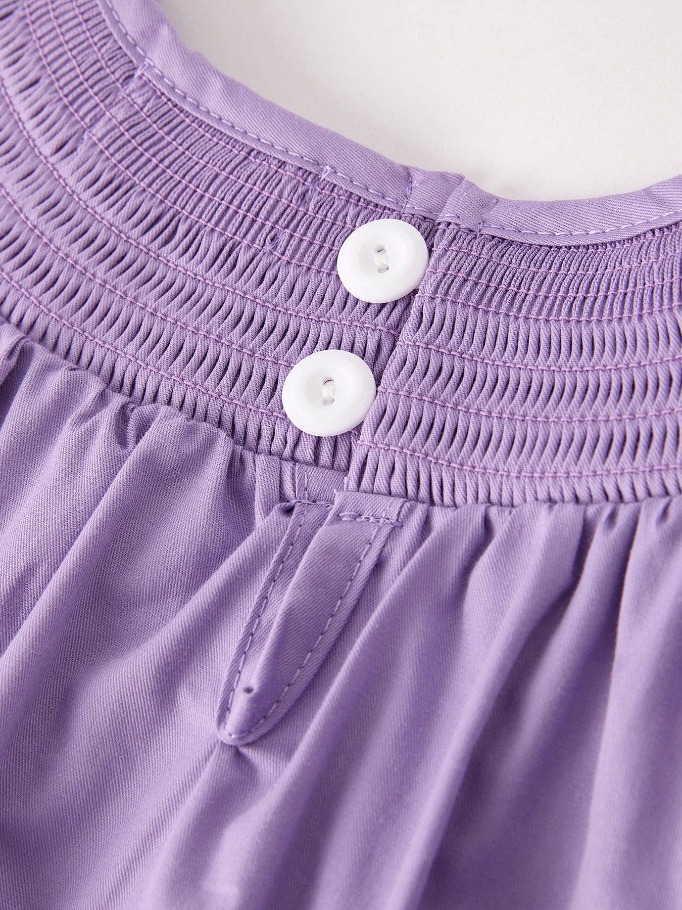 Rylee Faith Designs - Purple Halloween Smock Embroidery Baby Girl Dress