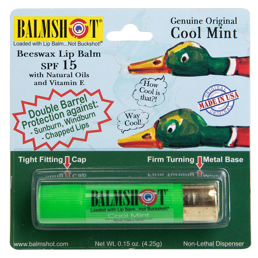 BALMSHOT Lip Balm - Cool Mint Beeswax Lip Balm