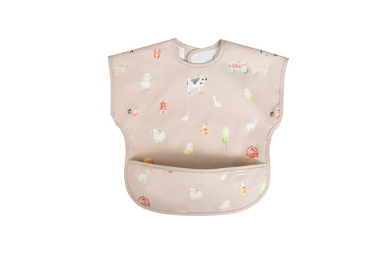 Ali+Oli - Smock Bib for Baby & Toddler Short Sleeve (Farm)