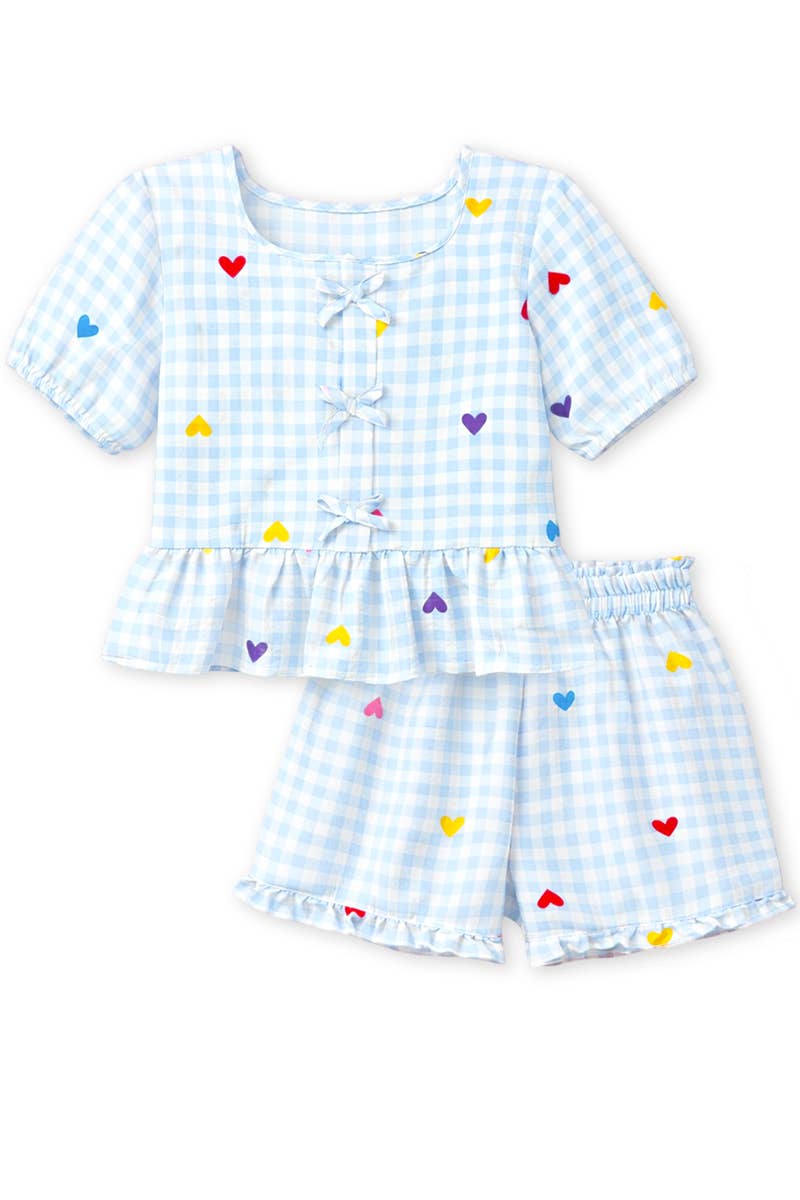 Gingham Top & Short Set