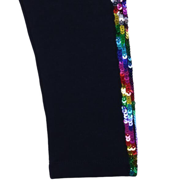 A Side Sequin Leggings