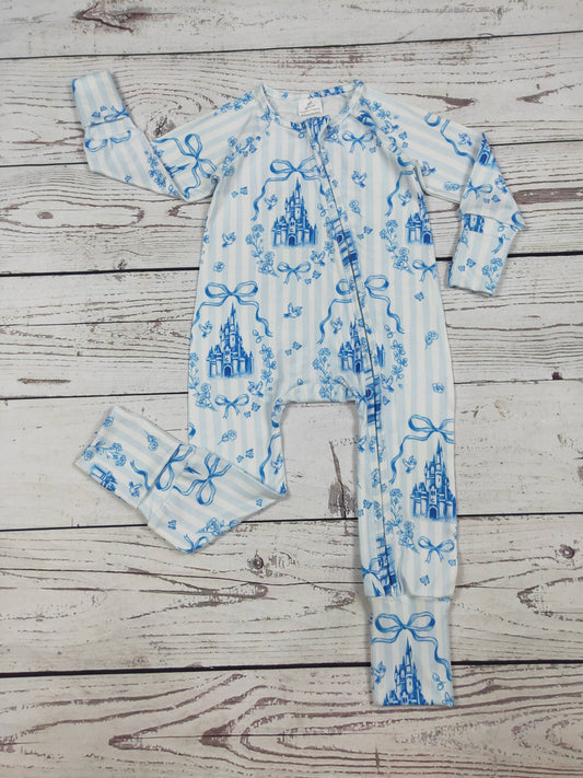 sassy kids palace - Baby Girls Bow Printed Sleeper