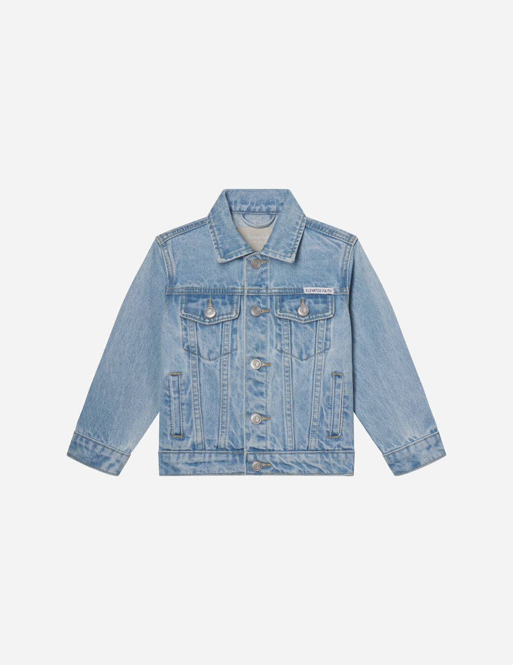 Elevated Faith - What a Friend in Jesus Kids Denim Jacket