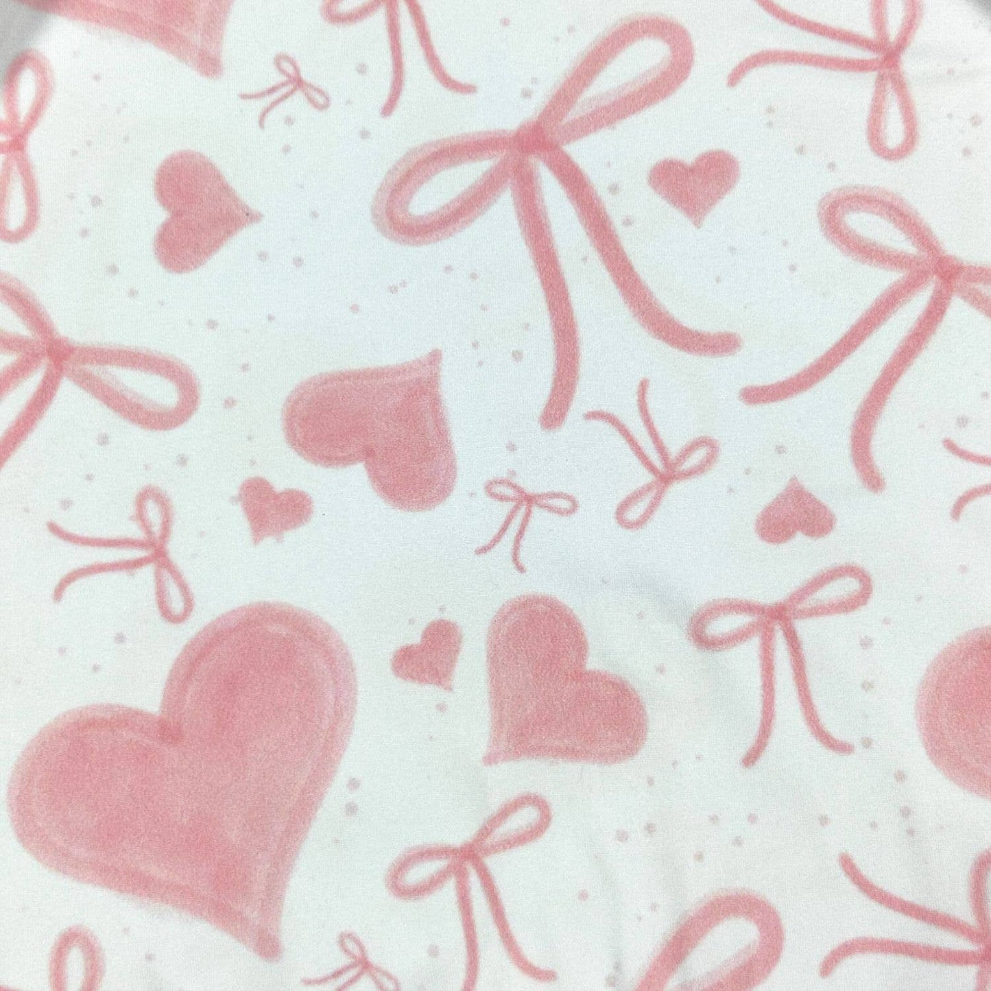 Pink Velvet Heart Baby Romper