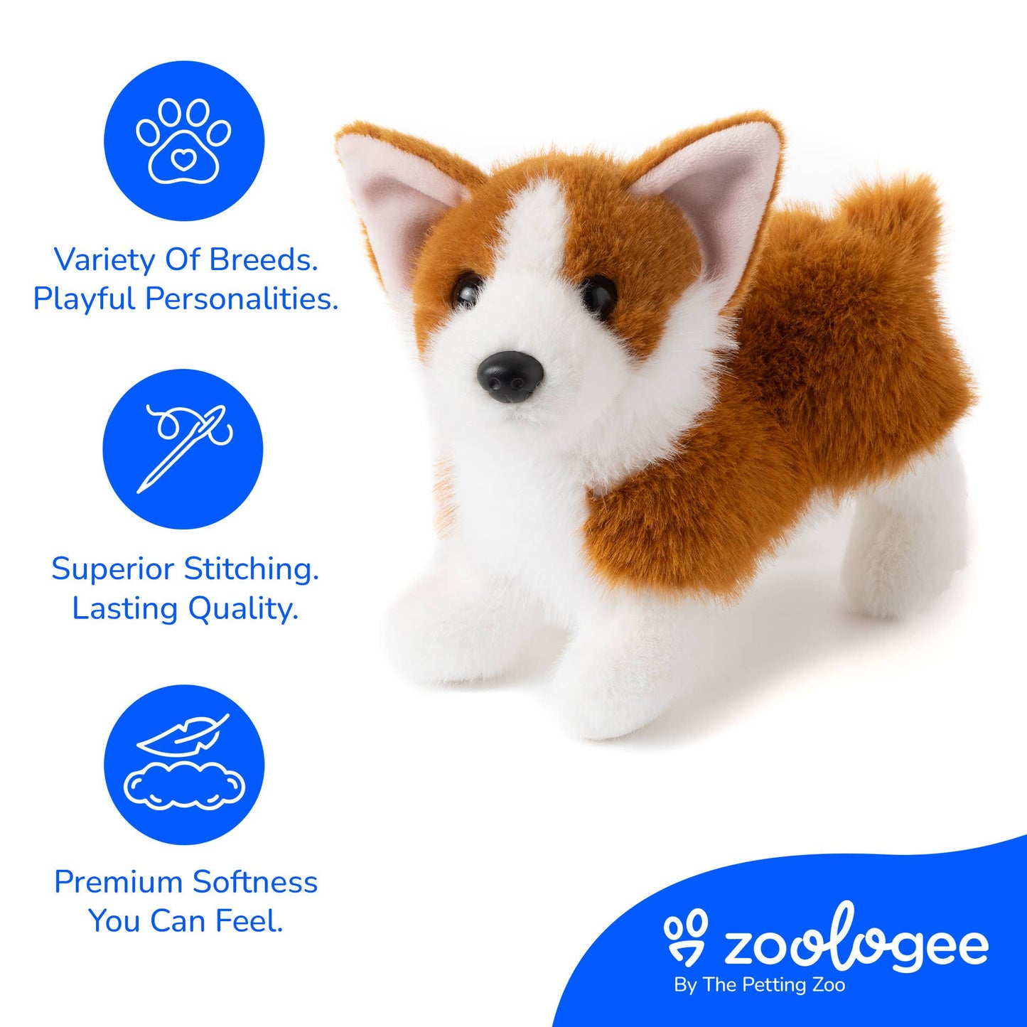 The Petting Zoo - New Corgi Dog Small 8" (20cm)