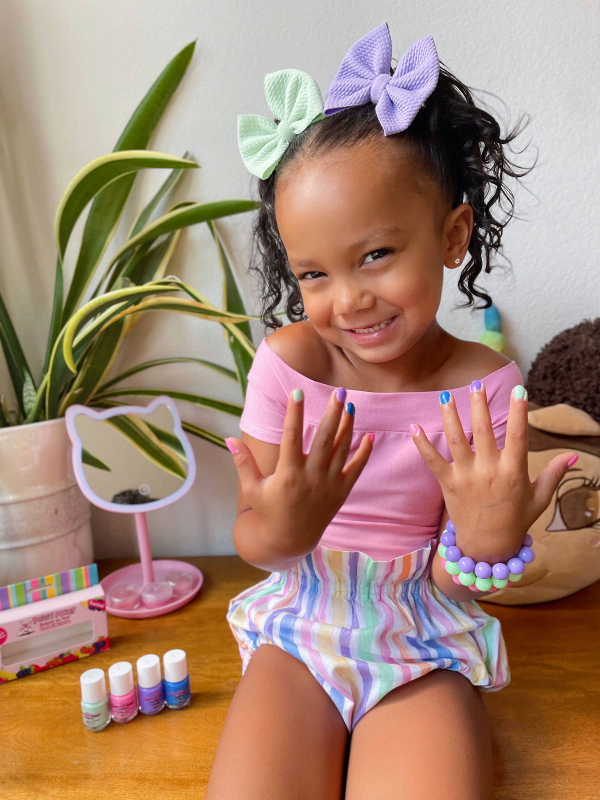 Scented Papaya Party Non-Toxic Kids Nail Polish 🌴