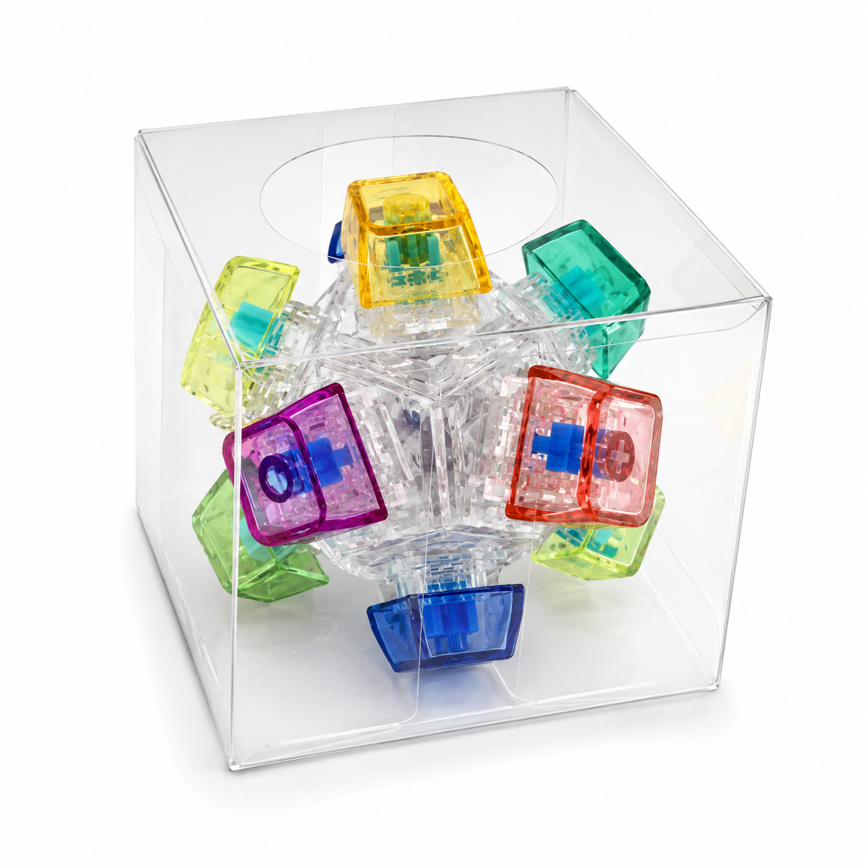 Novelty Brands - Fidget Button Ball Silicone Sensory Stress Toy - 8/Display