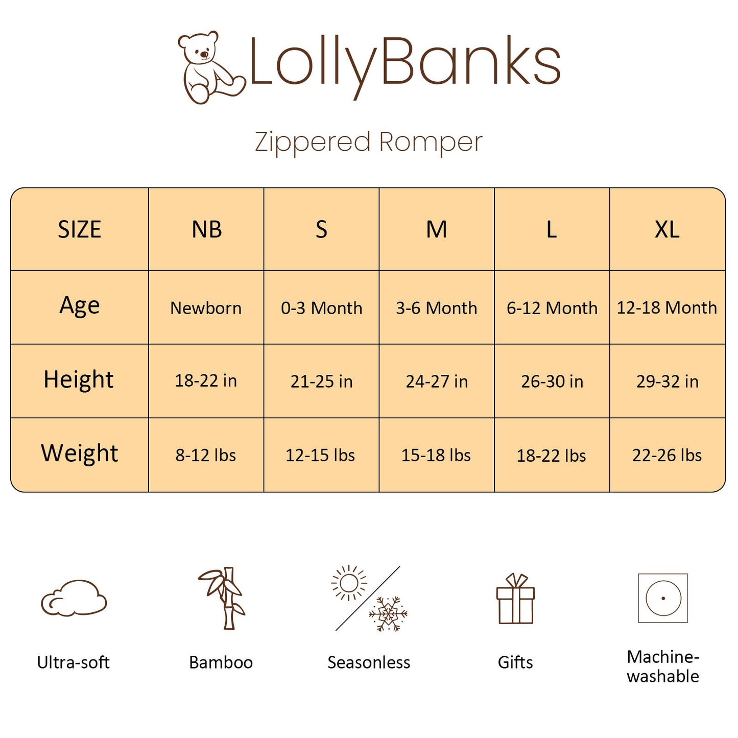 LollyBanks - Life Is Better In Boots  Baby Bamboo Pajamas, 2-Way Zipper