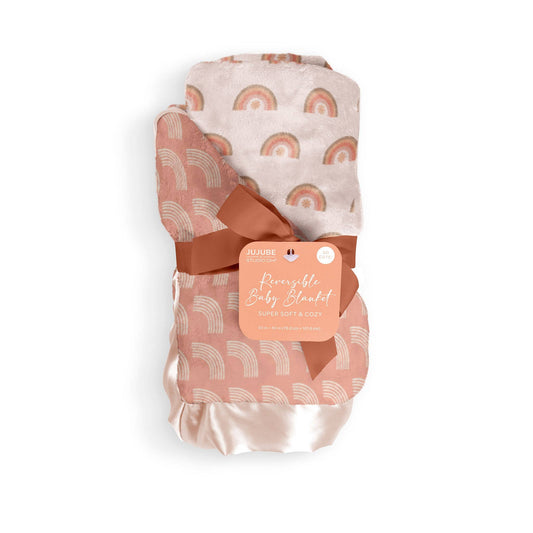 JuJuBe - Reversible Baby Blanket Be Kind Rainbows