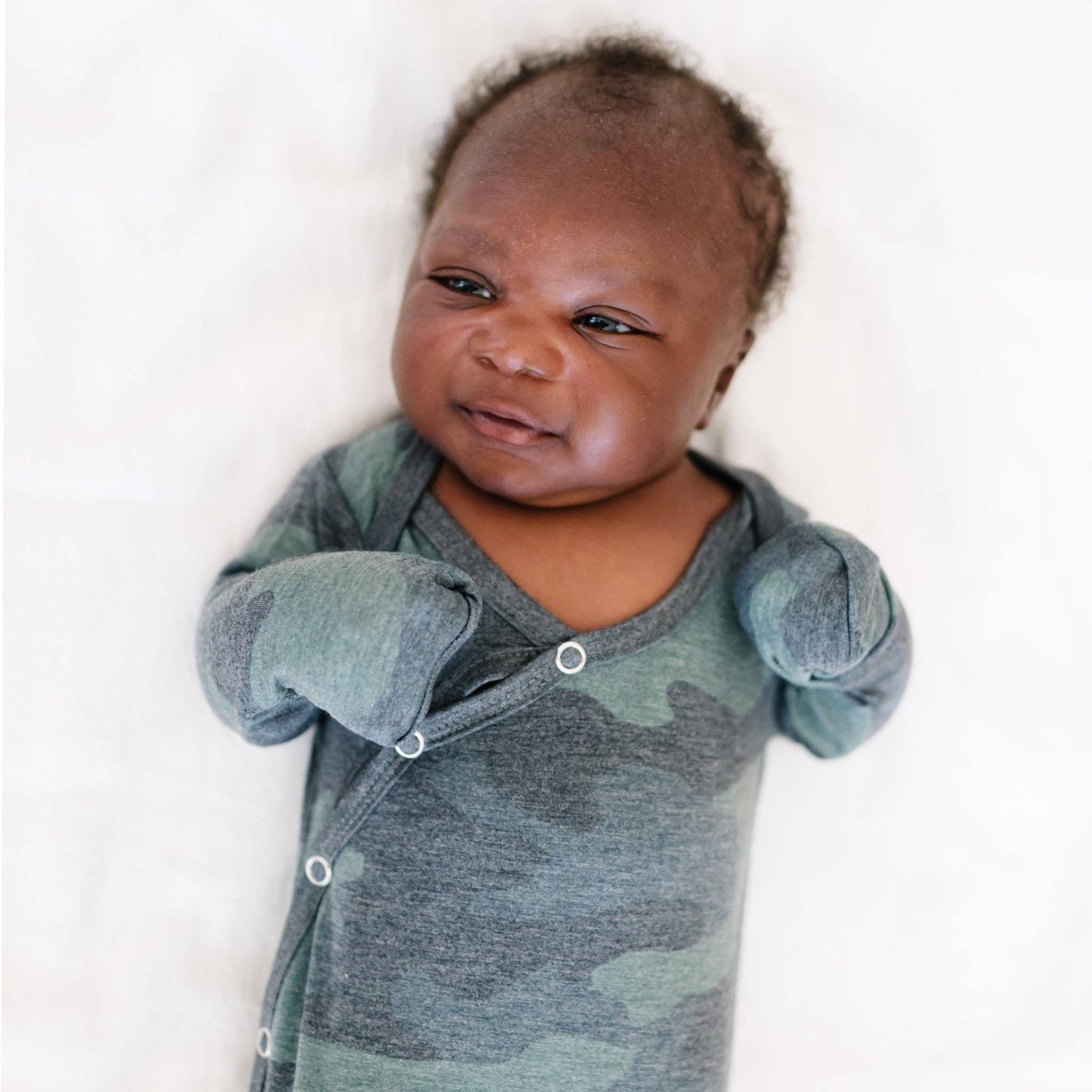 Copper Pearl - Newborn Knotted Gown - Hunter