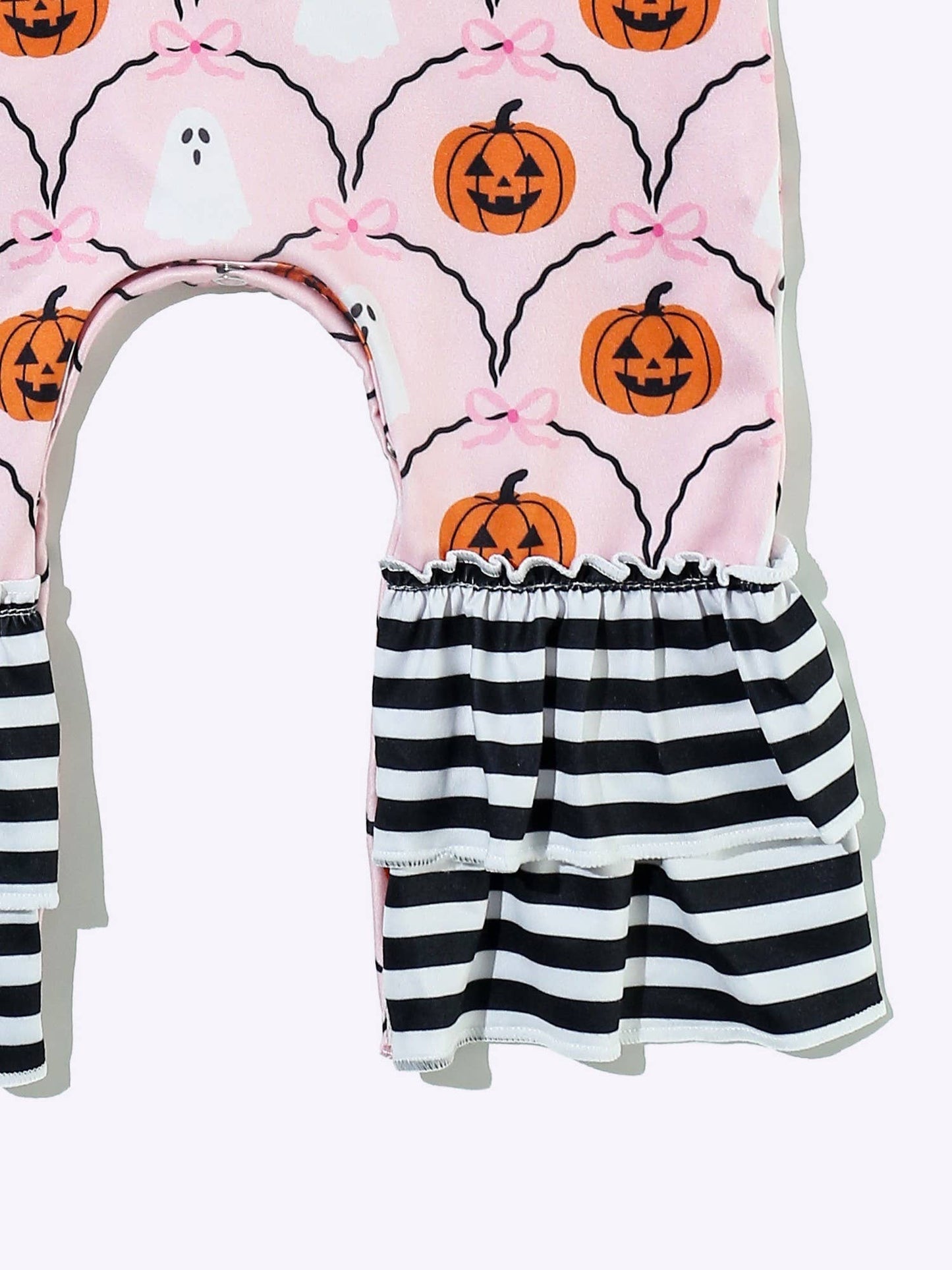 Clover Cottage - Girly Ghost Stripe Baby Romper