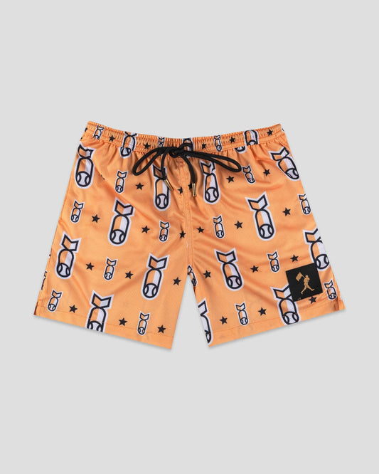 Baseballism - Stay Humble Drop Bombs Diamond Air Mesh Shorts - Youth