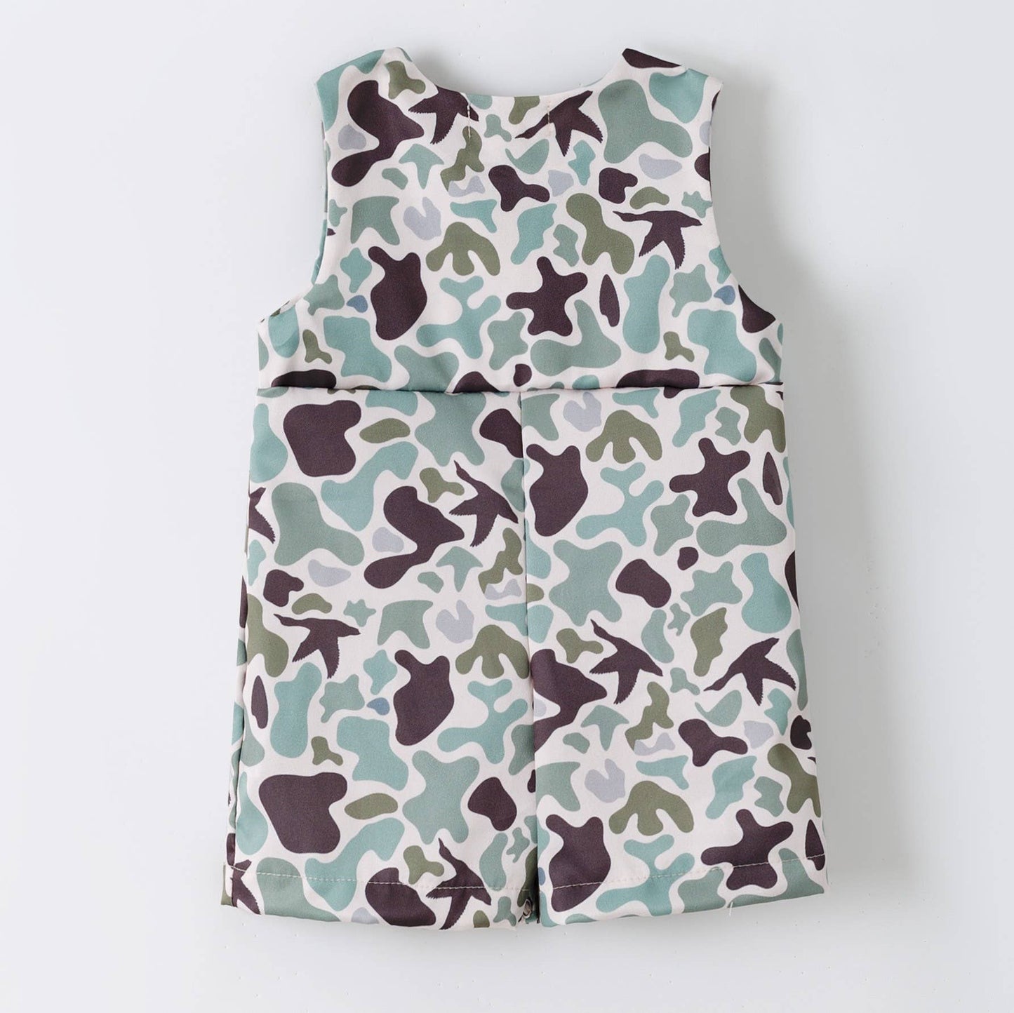 Clover Cottage - Muted Camo Smocked Baby Jon Jon