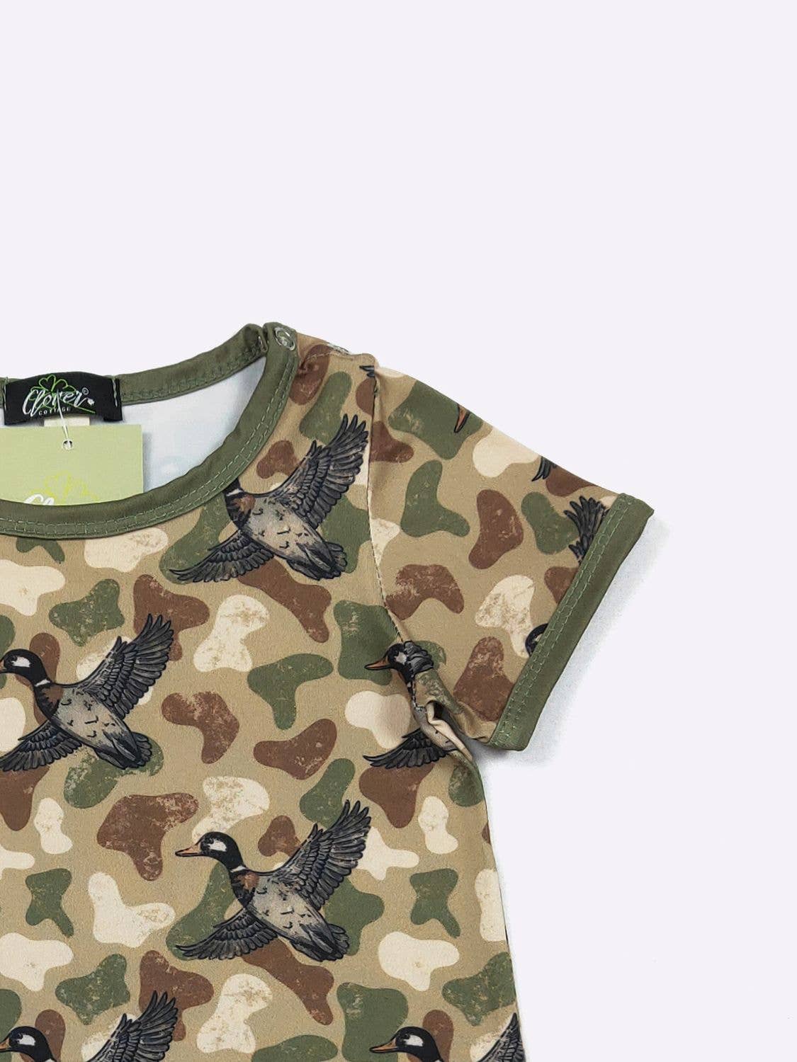 Duck Camo Boy Romper
