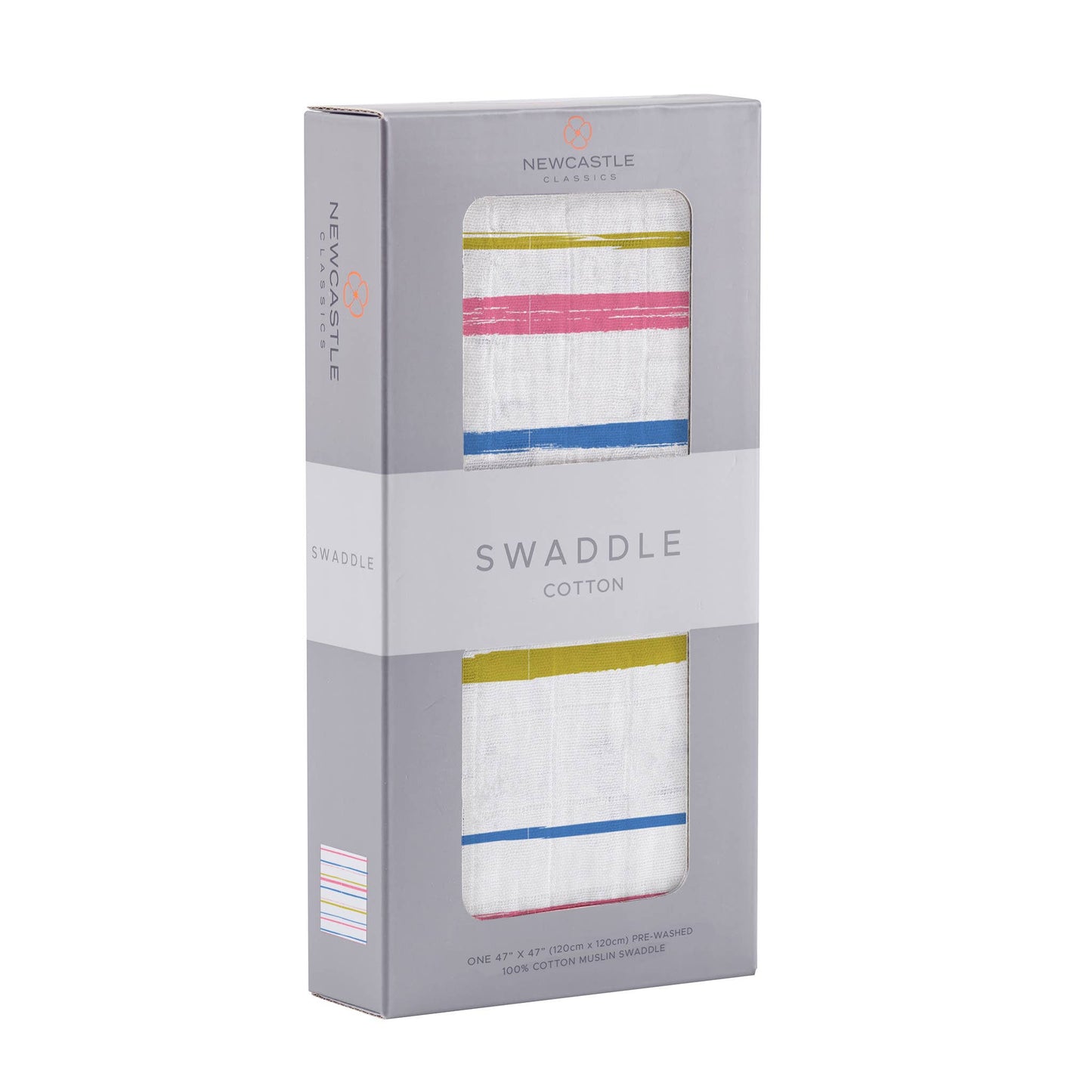 Newcastle Classics - Watercolor Stripe Cotton Swaddle