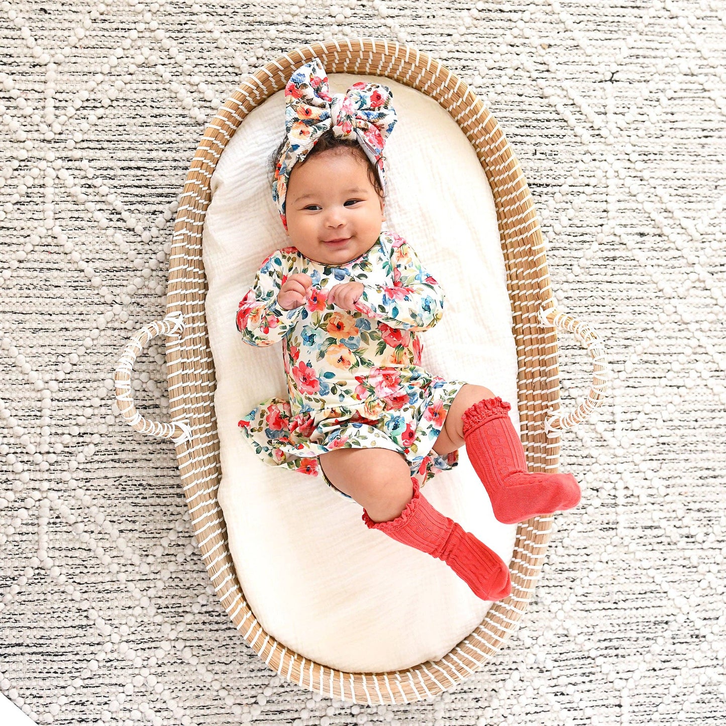 Nayeli HEADWRAP Baby Toddler Floral Hair Accessories