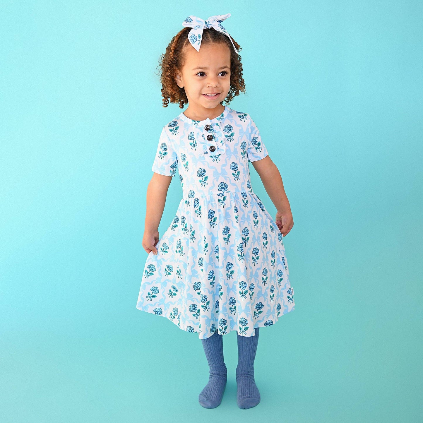 Savannah TUTU DRESS Bamboo Floral Kids Clothes