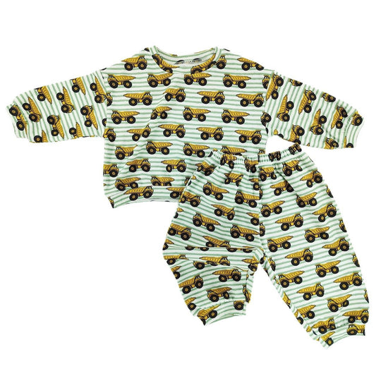 Little One Shop - Dump Trucks Sweatsuit