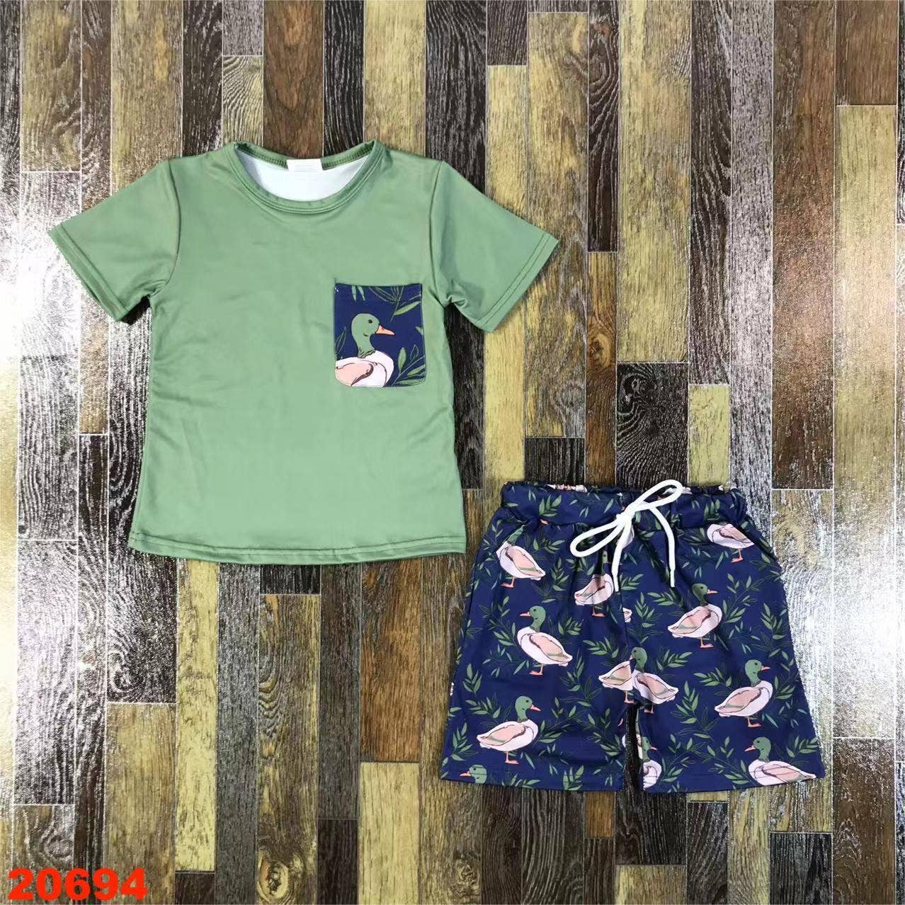Mallard Duck Pocket 2 Piece Set