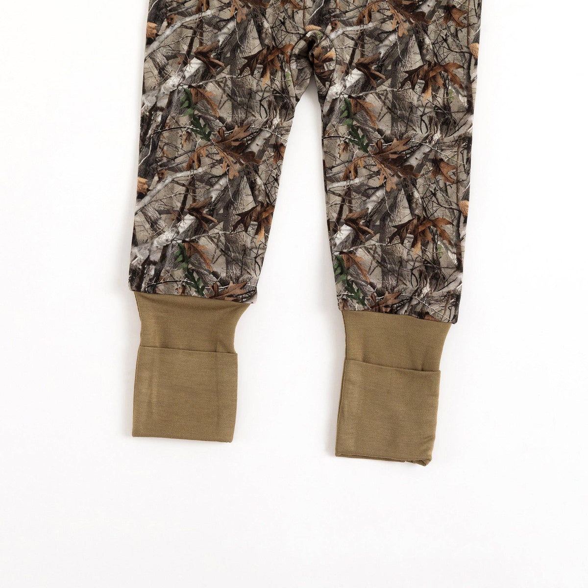 FancyPrince - Retro Leaves Bamboo Zipper Romper Pajamas