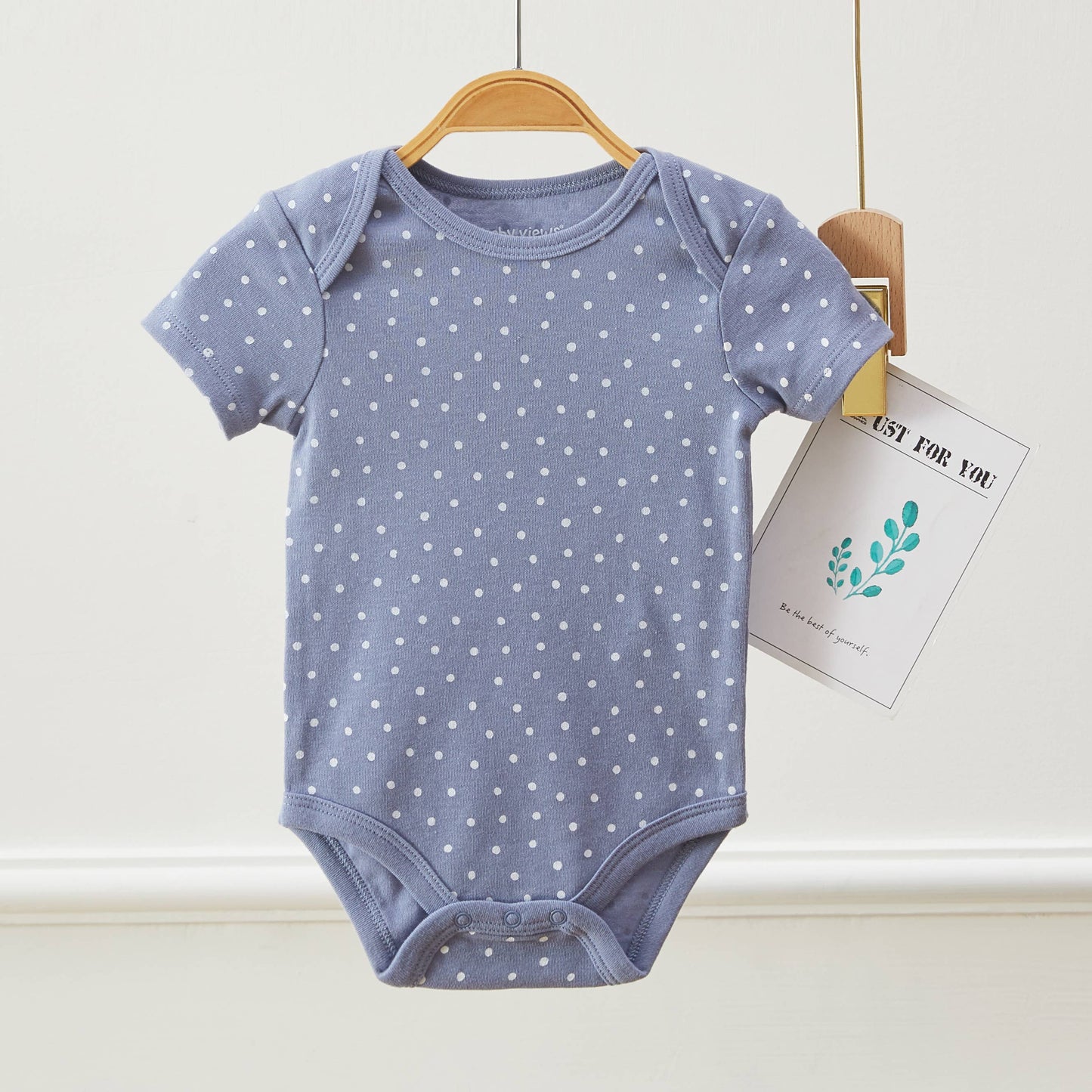 Pack of 3 Baby Girls Love & Flower Pattern Bodysuits