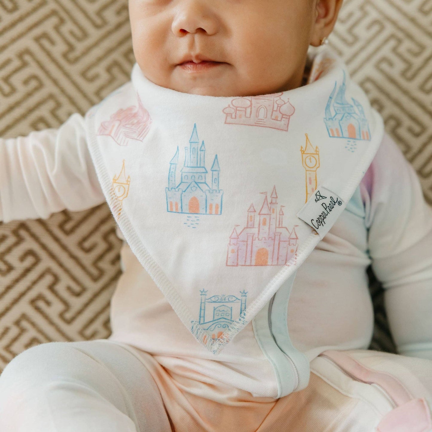 Copper Pearl - 4 Pack Baby Bandana Bibs - Disney Princess