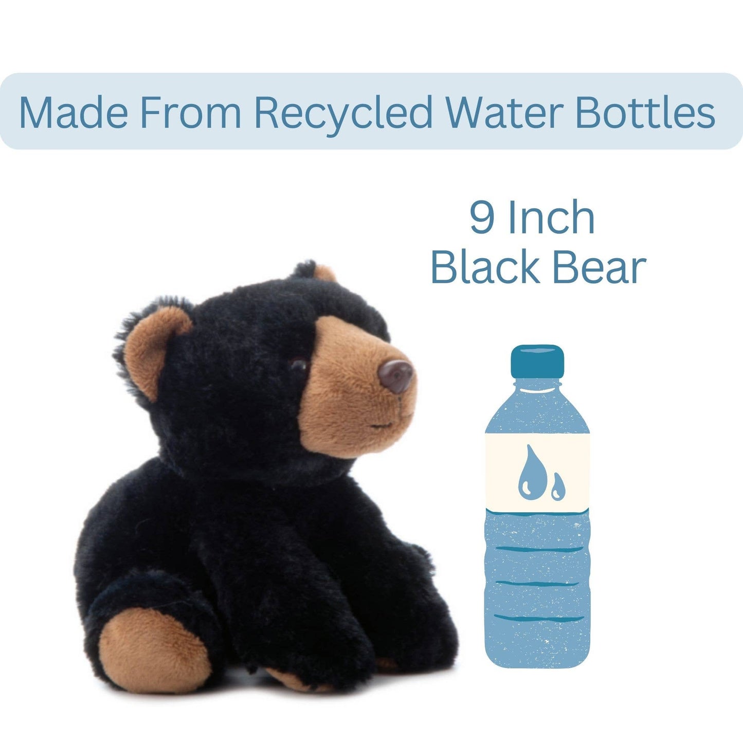 The Petting Zoo - 9" (23cm) Wild Onez Black Bear Wild Life