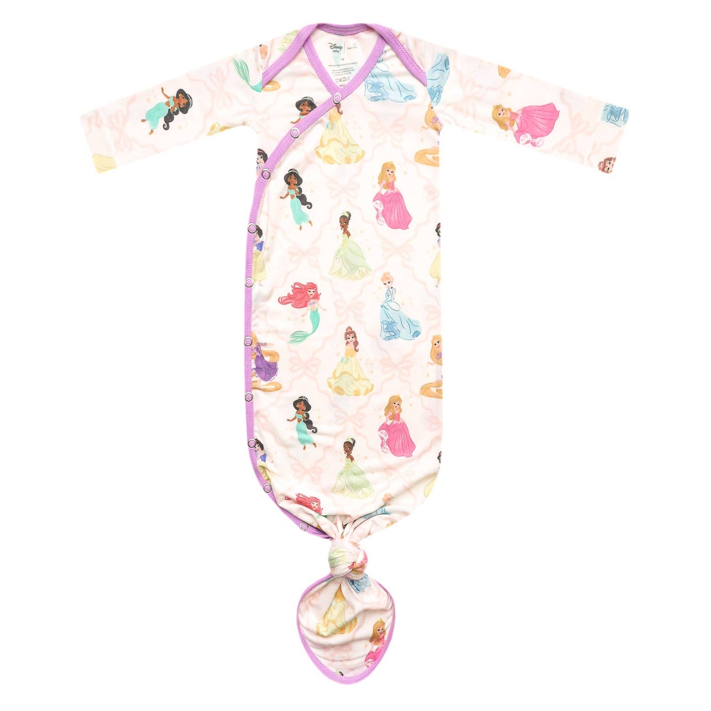 Copper Pearl - Newborn Knotted Gown - Disney Princess