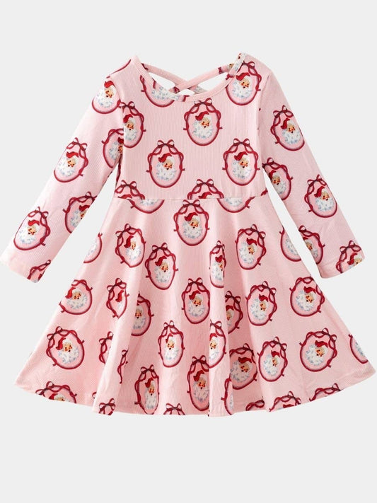 The Hair Bow Company - Vintage Santa Christmas Twirl Dress