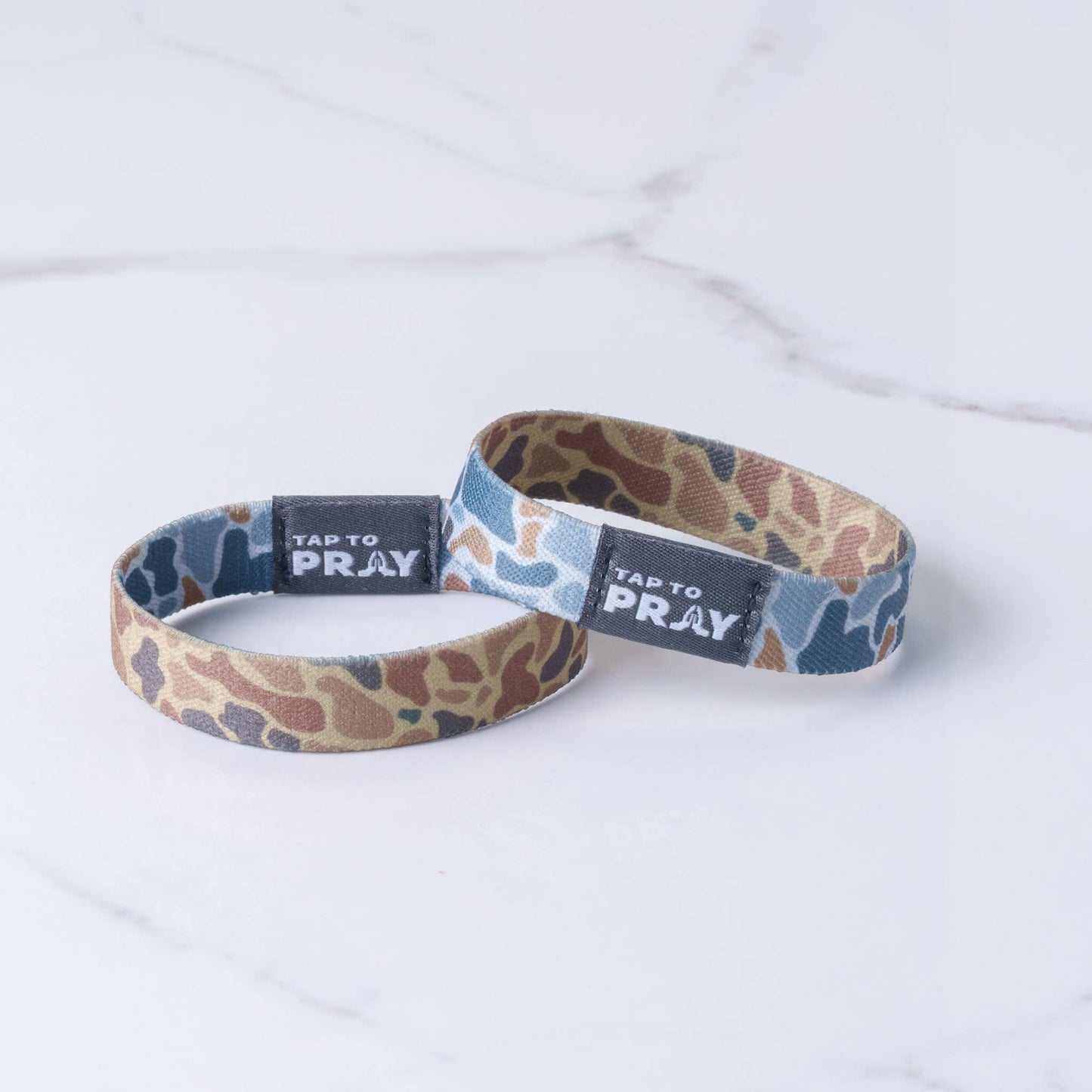 Versible - Tap To Pray™ Wristbands - River Rock Camo Sahara and Copper