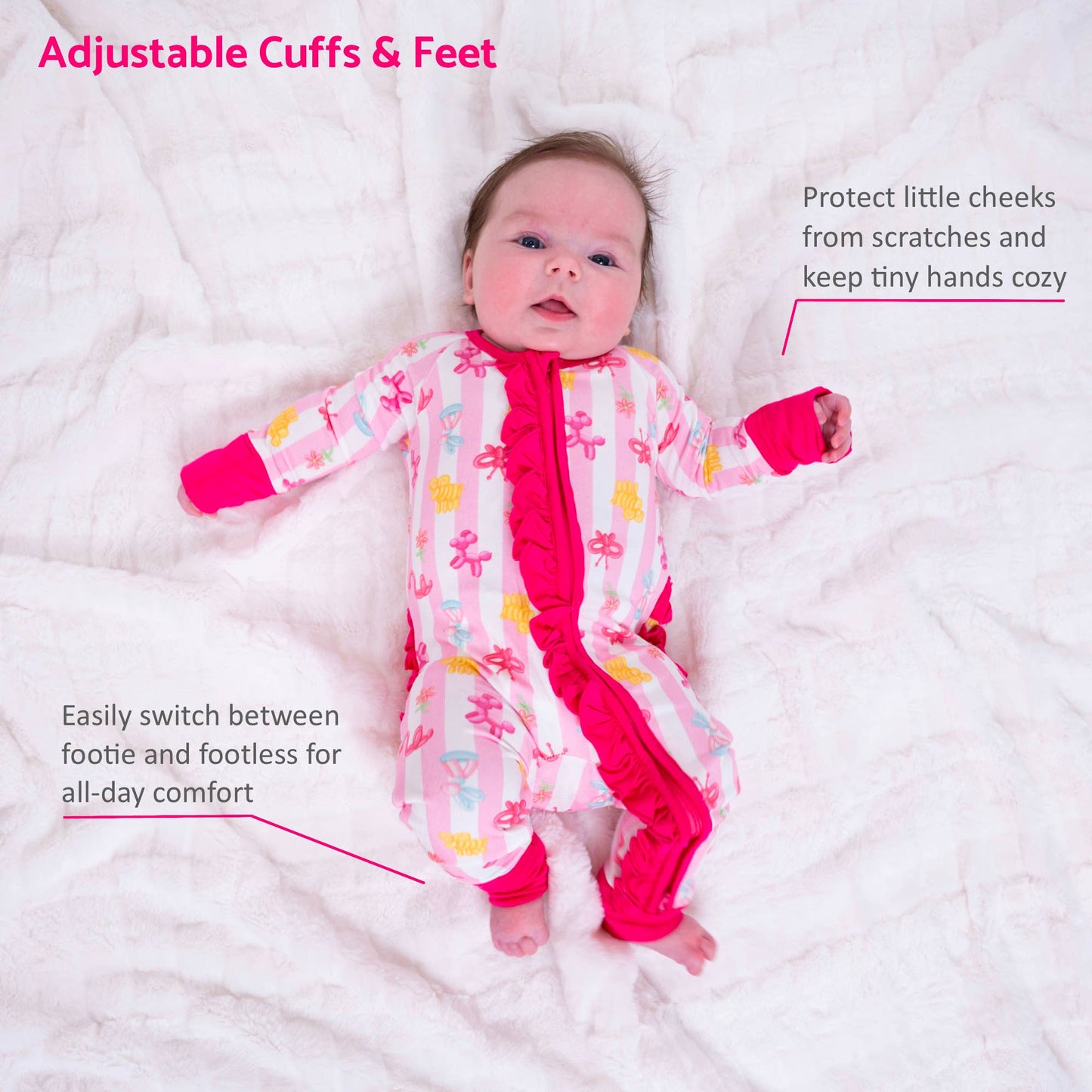 Twist and Shout Baby Girl Bamboo Pajamas