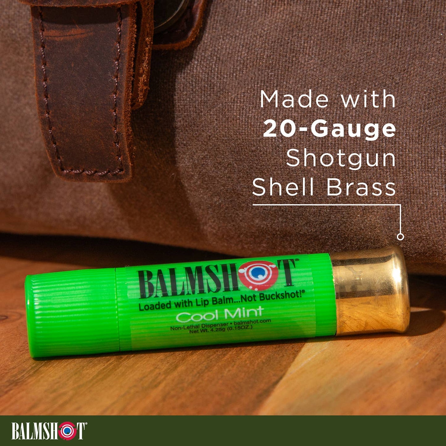 BALMSHOT Lip Balm - Cool Mint Beeswax Lip Balm