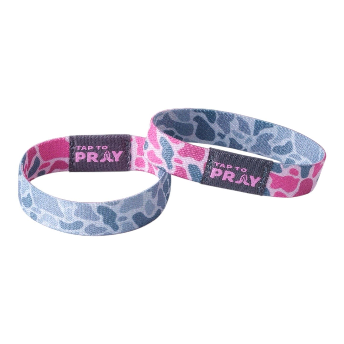 Versible - Tap To Pray™ Wristbands - River Rock Camo Pink & Ash