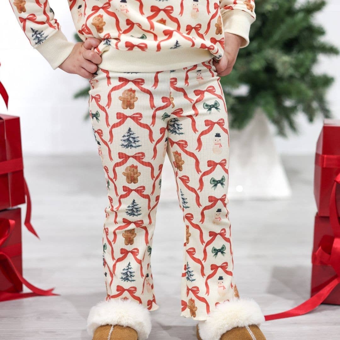 Sweet Wink - Christmas Cutie Flare Legging - Girls Clothes