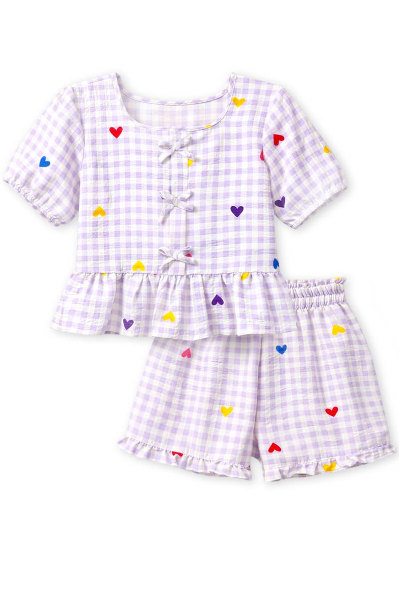 Gingham Top & Short Set