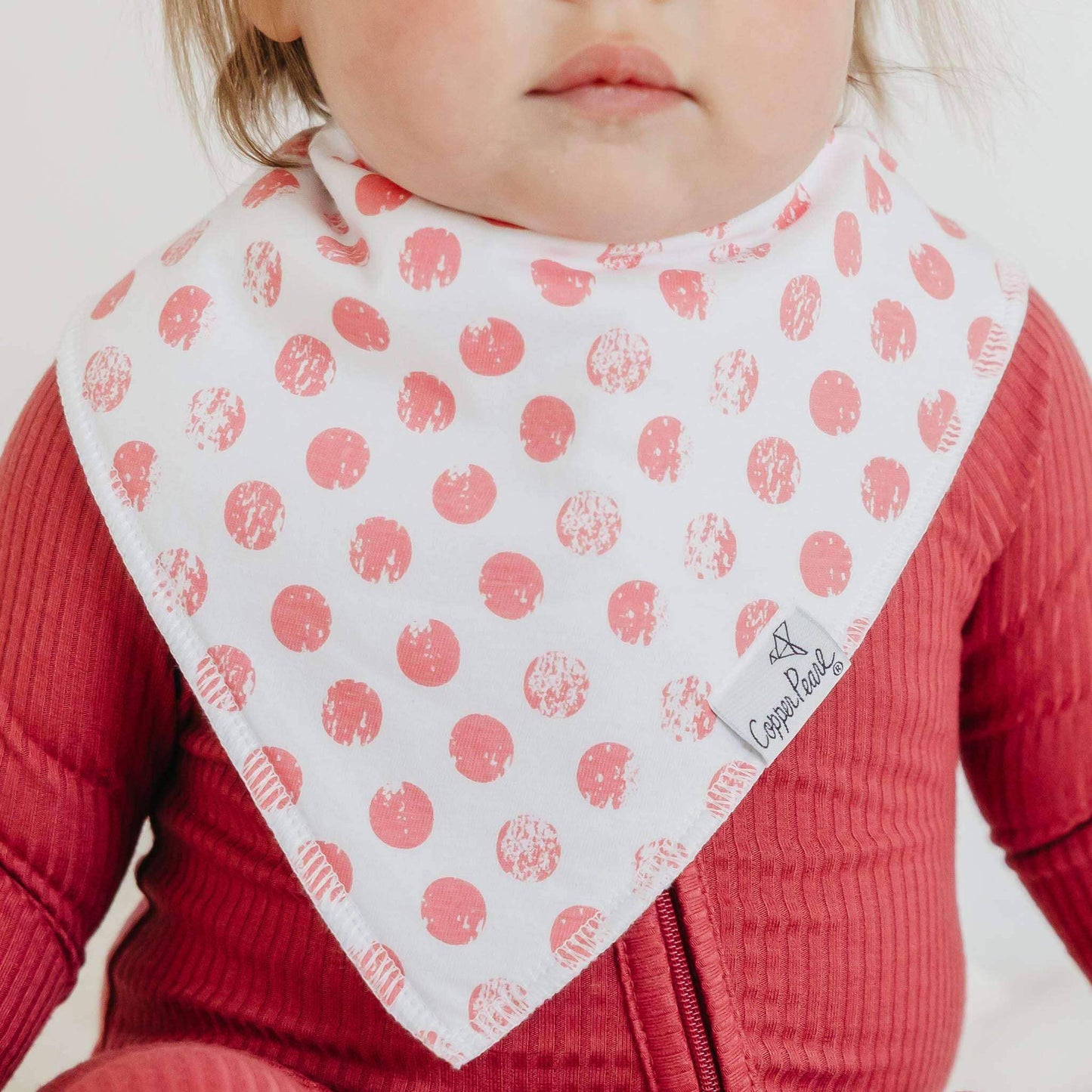 Copper Pearl - 4 Pack Baby Bandana Bibs - Claire