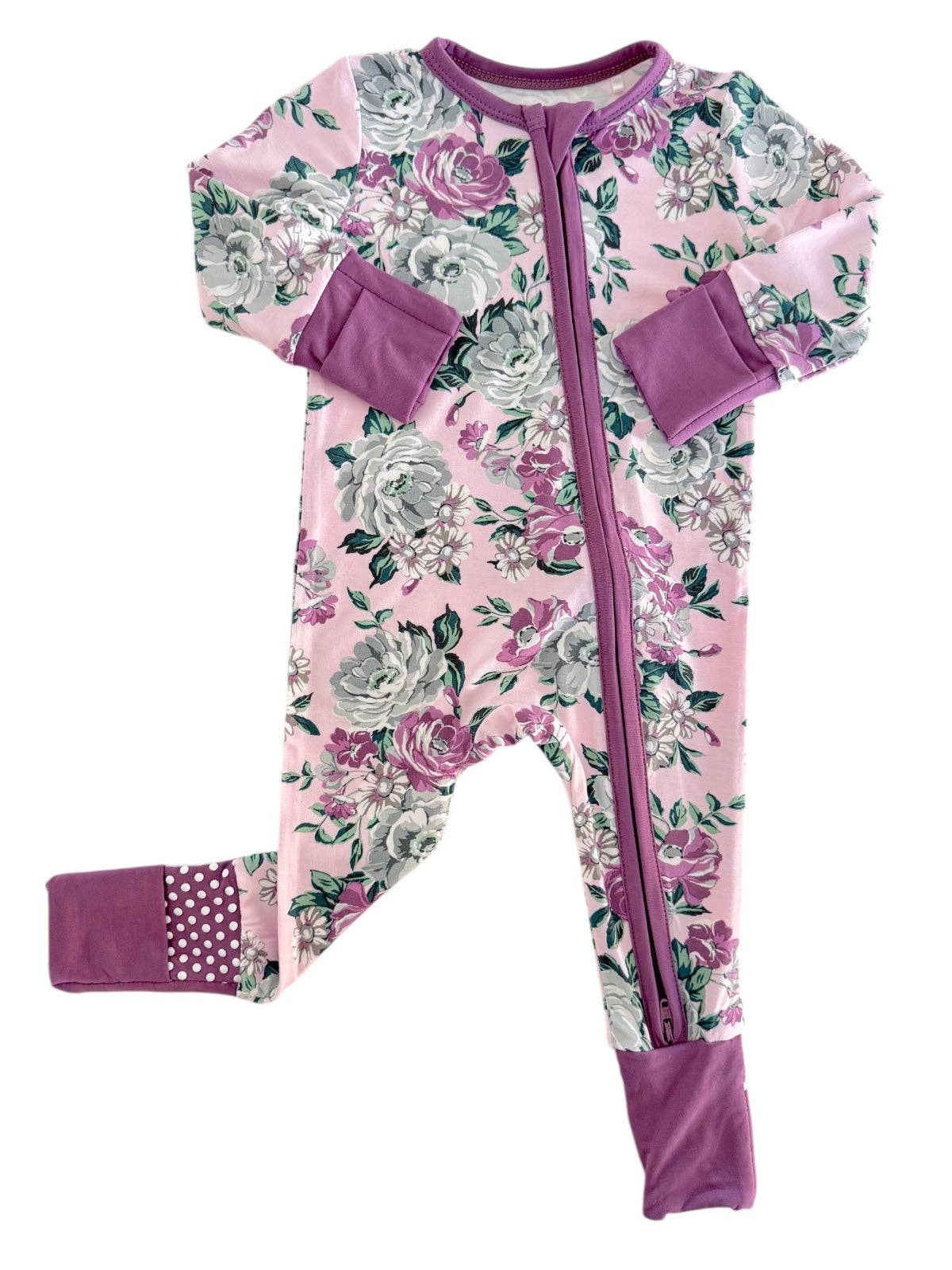SpearmintLOVE - 2-Way Zip Romper, Blissful Blossoms
