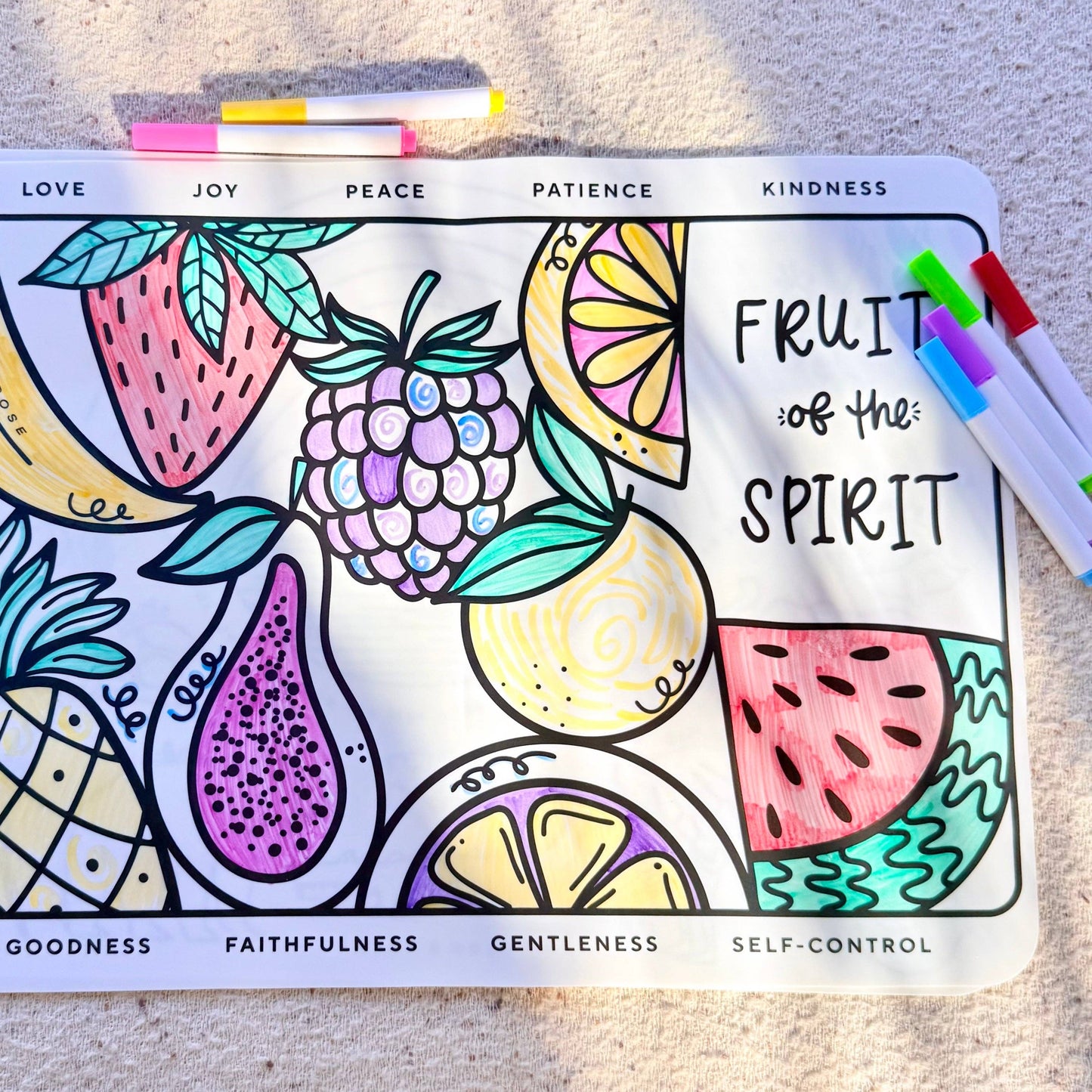 Ryan & Rose - Christian Coloring Mats